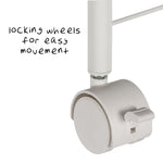 White Steel Wire 3-Tier Multi-Purpose Cart