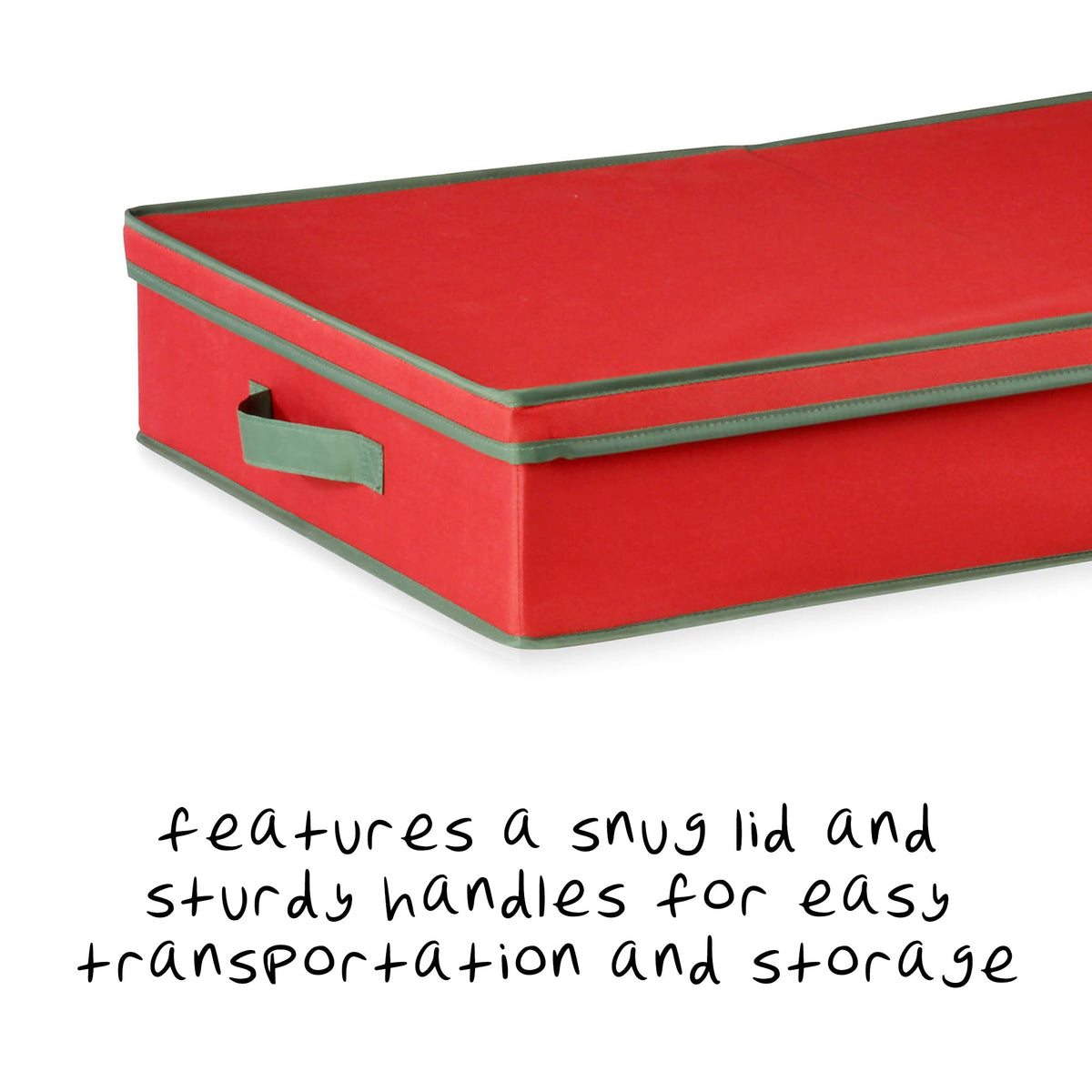 Red 40-Ornament Storage Box