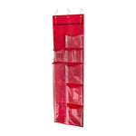 Red Over-The-Door Holiday Gift Wrap Organizer