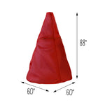 Dimensions: 60 in L x 60 in W x 88 in H