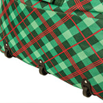 Green Plaid Rolling Tree Storage Bag (Up to 10 Feet)