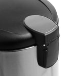 Silver 30L Stainless Steel Round Soft-Close Step Trash Can