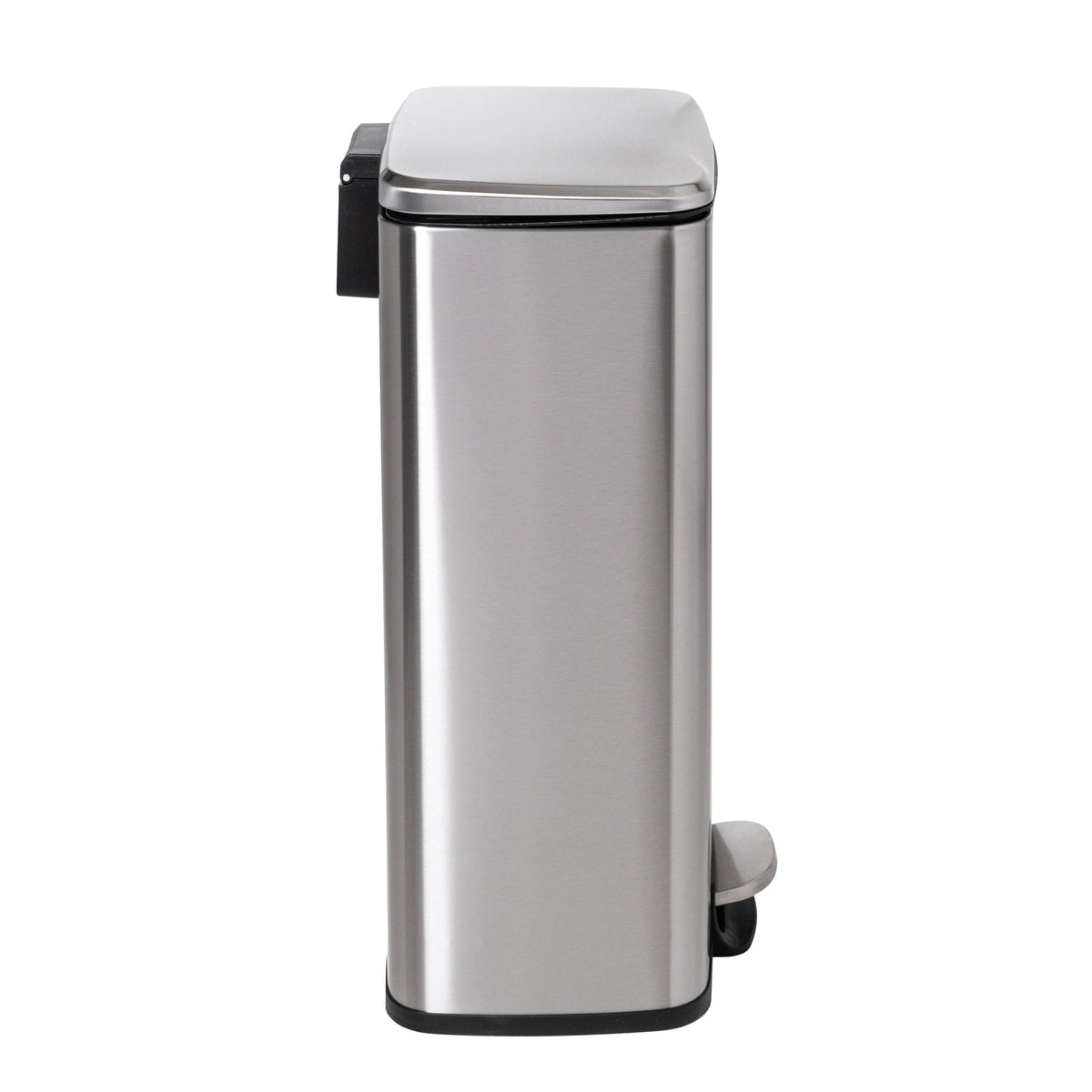 Silver 30L and 5L Stainless Steel Step Trash Cans (Set of 2)