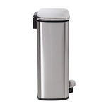Silver 30L and 5L Stainless Steel Step Trash Cans (Set of 2)