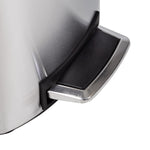 Silver 50L Stainless Steel Soft-Close Step Trash Can with Lid