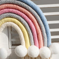bohemian aesthetic macrame rainbow cute wall hanging decor