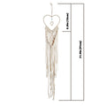 heart shaped macrame wall hanging aesthetic decor roomtery