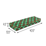 Green Plaid Holiday Gift Wrap Organizer