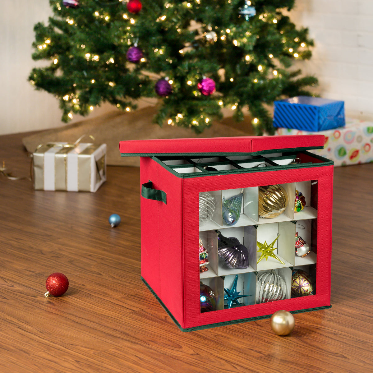 48-cube-ornament-storage-container-red