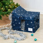 Blue Snowflake Deluxe Holiday Storage Box