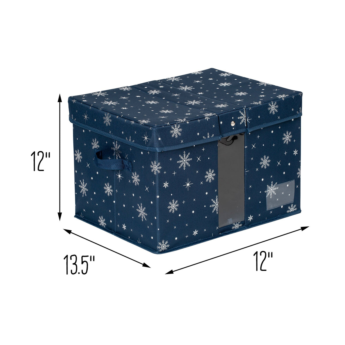 Blue Snowflake Deluxe Holiday Storage Box