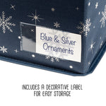 Includes a decorative label for easy storage