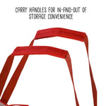 Red/Clear Holiday Storage Bags with Handles (2-Pack)