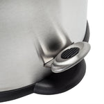 Silver Stainless Steel 12L Oval Step Trash Can