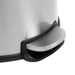 Silver 30L Stainless Steel Round Soft-Close Step Trash Can