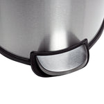 Silver 30L Round Stainless Steel Step Trash Can