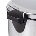 Silver 50L Stainless Steel Soft-Close Step Trash Can with Lid