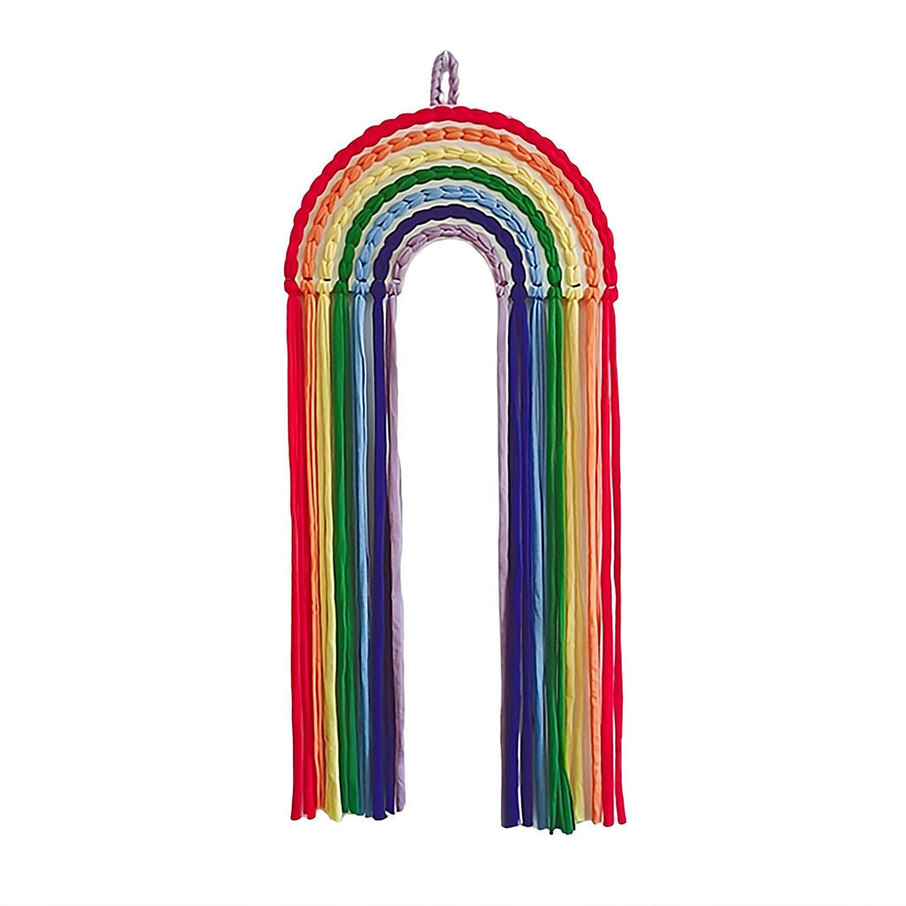 rainbow wall hanging hairpin storage